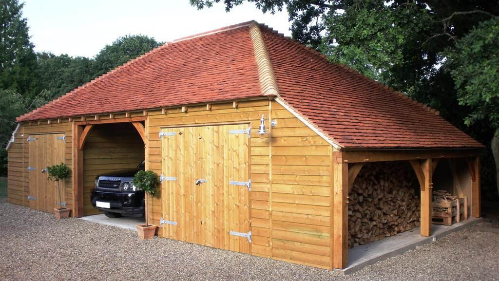 Modular Self Build Timber Frame Cart Lodges, Carports & Timber Garage Kits